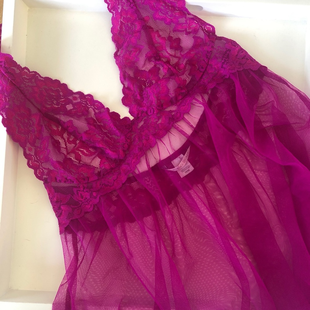 Victoria’s Secret Fuchsia halter top lingerie